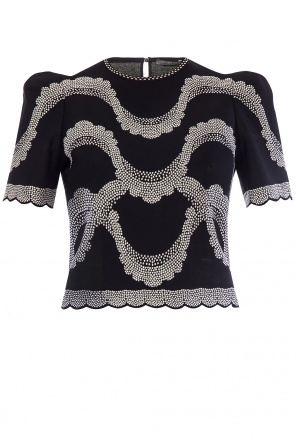 Embroidered crop top, zdjęcie 1 Embroidered crop top od Alexander McQueen